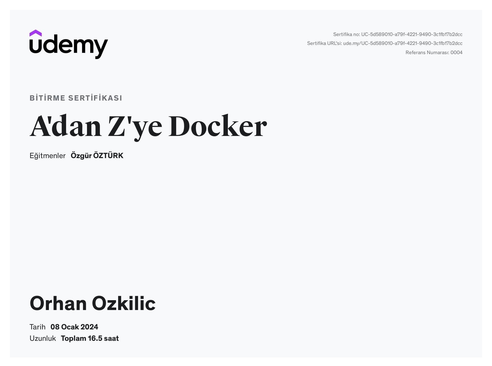A'dan Z'ye Docker